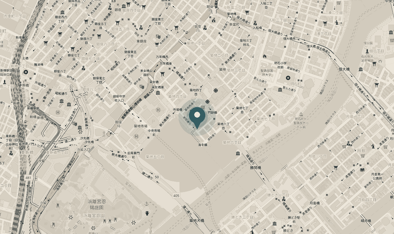 地図: 築地4-11-4